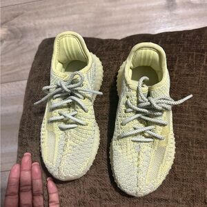 Kids adidas Yeezy Boost 350 V2 in Yellow and Gray